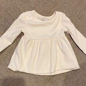 Carter's Cream Long Sleeve Kids Tee
